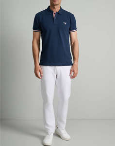 NAVY&GREEN BLUZA PIQUE POLO, YOUNG LINE