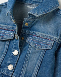 OVS DENIM JACKET W/STRASS
