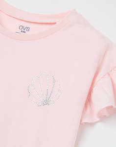 OVS TSH SOLID WITH STRASS