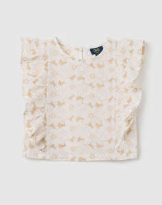 OVS EMBROIDERED BLUSA