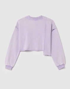 OVS ROUNDNECK CROP ACID WASH