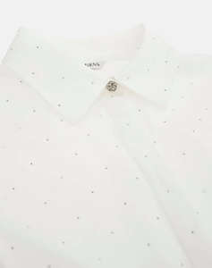 GUESS SILVIA HOTFIX LS SHIRT CAMASA DE DAMA