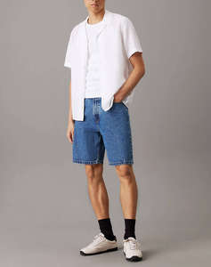 CALVIN KLEIN LINEN COTTON CUBAN S/S SHIRT
