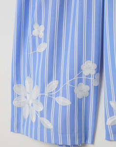 OVS Y/D PANTS W/FLOWERS