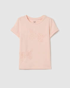 OVS T-SHIRT S/S BUTTERFLY