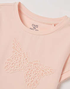 OVS T-SHIRT S/S BUTTERFLY
