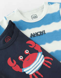 COOL CLUB Salopeta cu maneca scurta 2 buc BAIAT