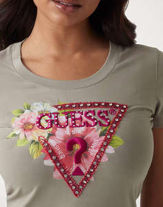 GUESS SS CN TRIANGLE BEADS TEE BLUZA DE DAMA