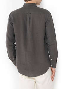 THE BOSTONIANS CAMASA DIN IN REGULAR FIT Plain LINEN Button-down Regular Fit