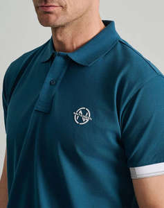 NAVY&GREEN BLUZA POLO, CUSTOM FIT