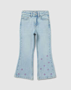 OVS DENIM FLARE W/EMBRO