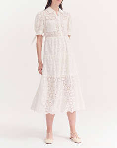 FOREL Rochie midi cu broderie