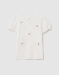 OVS T-SHIRT S/S FLOWERS