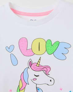 OVS T-SHIRT S/S W/EMBRO