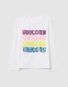 OVS T-SHIRT L/S SEQUINS