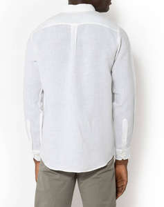 THE BOSTONIANS CAMASA DIN IN REGULAR FIT Plain LINEN Button-down Regular Fit
