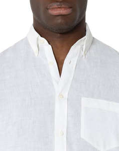 THE BOSTONIANS CAMASA DIN IN REGULAR FIT Plain LINEN Button-down Regular Fit