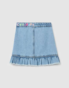 OVS DENIM SKIRT W/EMBRO