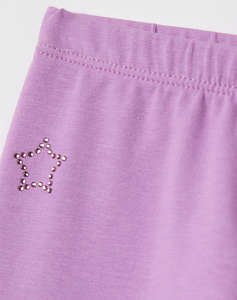 OVS LEGGINGS SOLID W/STRASS