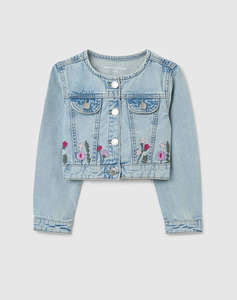 OVS DENIM JACKET W/EMBRO