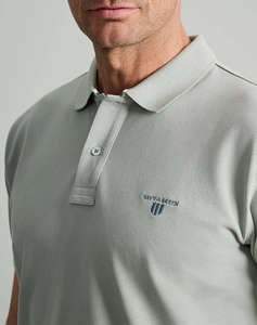 NAVY&GREEN BLUZA PIQUE POLO, CUSTOM FIT