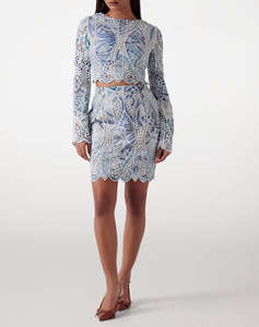 GUESS LS ANASTASIA LACE TOP BLUZA DE DAMA