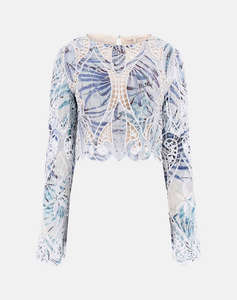 GUESS LS ANASTASIA LACE TOP BLUZA DE DAMA