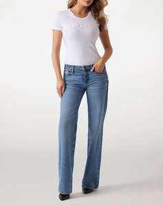 GUESS CN SS LOGO SEGQUINS TEE BLUZA DE DAMA