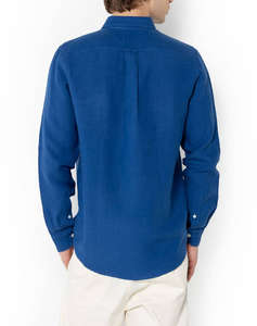 THE BOSTONIANS CAMASA DIN IN REGULAR FIT Plain LINEN Button-down Regular Fit
