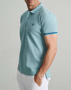 NAVY&GREEN BLUZA PIQUE POLO, YOUNG LINE