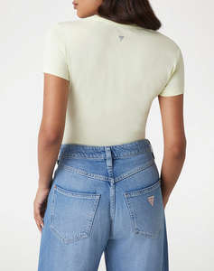 GUESS CN SS LEAF TRIANGLE TEE BLUZA DE DAMA