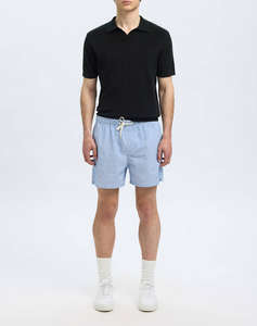 SELECTED SLHLINO SS KNIT CROCHET OPEN POLO