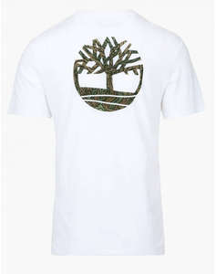 TIMBERLAND Back Camo Tree Logo Short Sleeve Tee