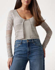 GUESS NELLIE LS CARDI SWTR JACKET DE DAMA