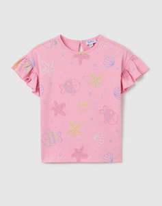 OVS T-SHIRT AOP MARINE