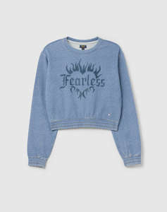 OVS SWT CROP W/CUTS