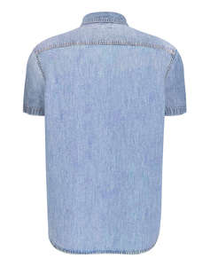 GUESS JEANS GJ REGULAR SS DENIM - ECO ORG CO 7074 RG INDIGO CAMASA DE BARBATI