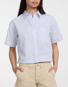 GUESS JEANS GJ SS CAMP COLLAR BO - ORGANIC YD LIGHT COTTON POPLIN CAMASA DE DAMA