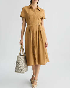 LIU JO WHITE_WA5C69__ABITO PIEGHE MIDI M/C ROCHIE DE DAMA