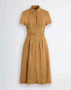 LIU JO WHITE_WA5C69__ABITO PIEGHE MIDI M/C ROCHIE DE DAMA