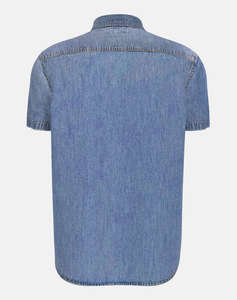 GUESS JEANS GJ REGULAR SS DENIM - ECO ORG CO 7074 RG INDIGO CAMASA DE BARBATI