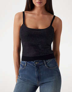 GUESS KHLOE RHINESTONES TANK SWTR BLUZA DE DAMA