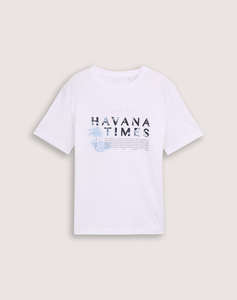 TOM TAILOR PRINTED T-SHIRT BLUZA DE BARBATI