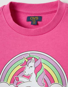 OVS SWEAT ROUND COLLAR 4/5COL