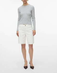 AWARE BY VERO MODA VMSAGE HR BERMUDA ECRU SHORTS VMA