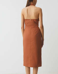 GUESS MARCIANO PAT SL DRESS - LIGHT STR COTTON POPELIN 110 ROCHIE DE DAMA