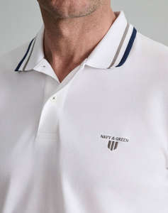 NAVY&GREEN BLUZA POLO, CUSTOM FIT