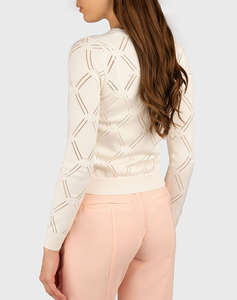 GUESS MARCIANO ANNA CARDI ALLOVER EMB M SWTR TRICOTAT DE DAMA