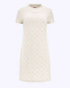 GUESS PEONY JACQUARD DRESS - RECY POLY-COTTON JACQ SPONGE ROCHIE DE DAMA