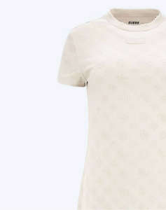 GUESS PEONY JACQUARD DRESS - RECY POLY-COTTON JACQ SPONGE ROCHIE DE DAMA